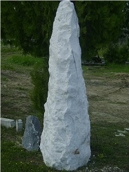 White Ice Monolith Marble