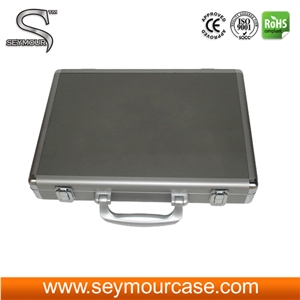 Aluminum and Telescoping Handle Display Sample Suitcase