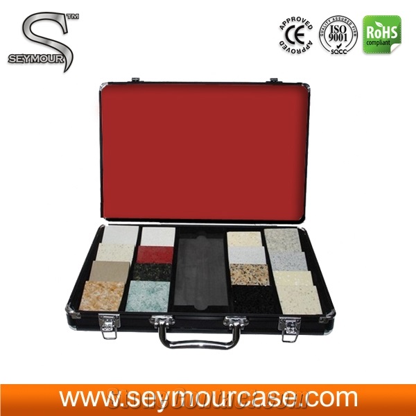Display Case Aluminium Display Suitcase Of Stone Sample Display Case