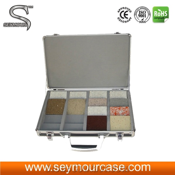 Display Sample Case Floor Tile Aluminum Fashion Display Suitcase Quartz Stone Display Case