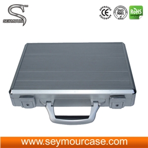Floor Tile Aluminum and Thick Handles Display Suitcase