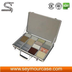 Quartz Stone Samples Display Case for Free Floor Tile,Aluminum Fashion Display Suitcase Watch Storage Case Display Box