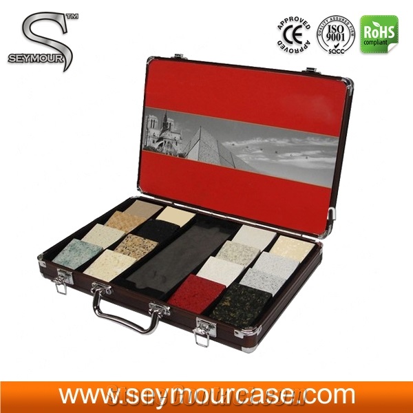 Stone Case Aluminium Display Suitcase Of Stone Samples Case