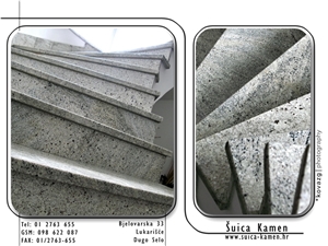 Grey Ukraine Granite Steps&Stairs