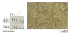 Marine Green Limestone Tiles