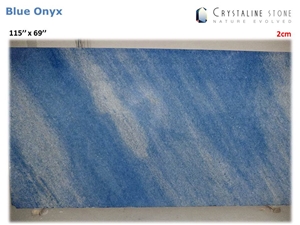 Blue Crystaline Onyx Slab 100 Natural Translucent Crystaline Stone Free Shipping