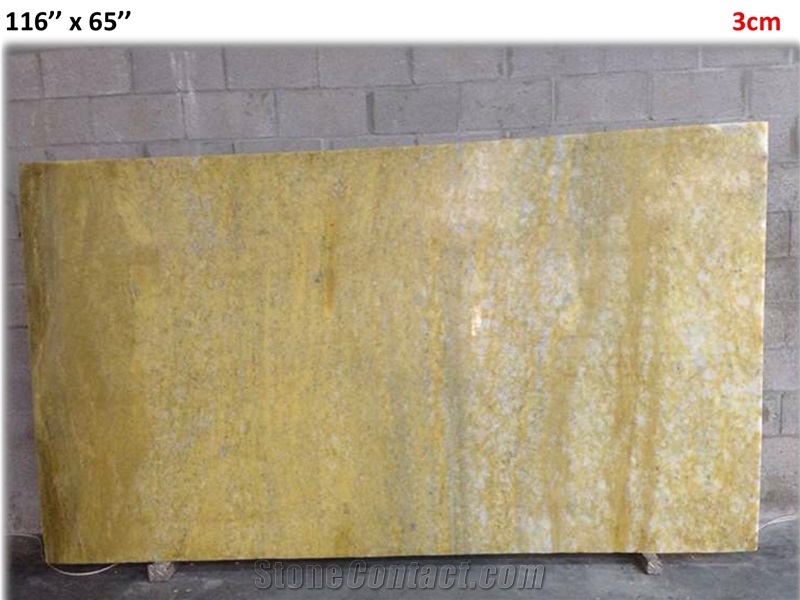 Yellow Onyx Translucent Slab 100 Natural Crystaline Stone, Brazil Yellow Onyx