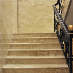 Crema Royal Marble Stairs