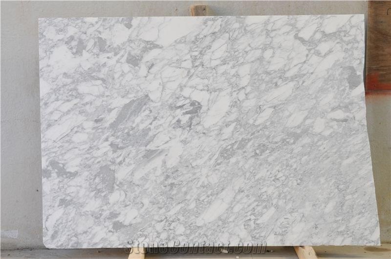 Arabescato Carrara Slabs & Tiles, Italy White Marble