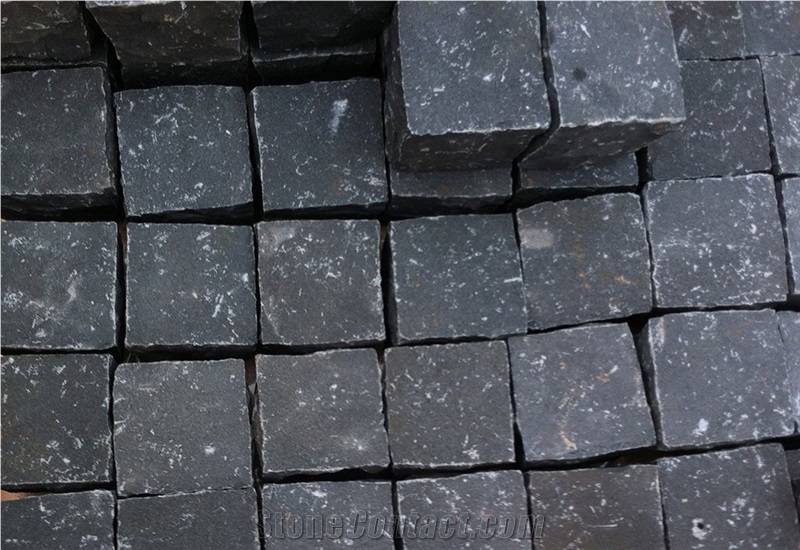 China Black Basalt Cube & Paving Cobbles