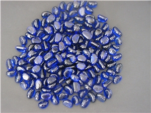 Sapphire Glass Pebble, Blue Pebbles