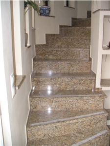 Golden Sand Beige Granite Stairs&Step