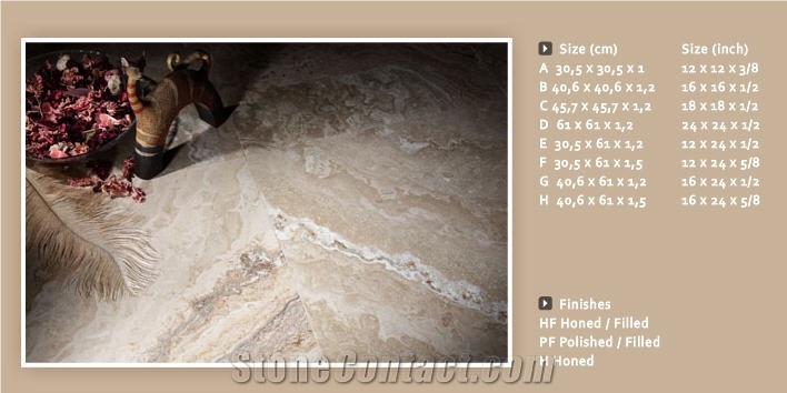 Honed Filled Beige Travertine Floor Tile, Kutahya Beige Travertine Slabs & Tiles