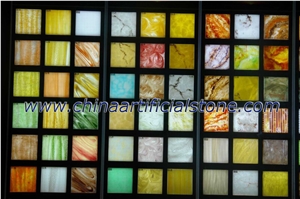 Artificial Translucent Faux Alabaster Marble Onyx Lighting Stone