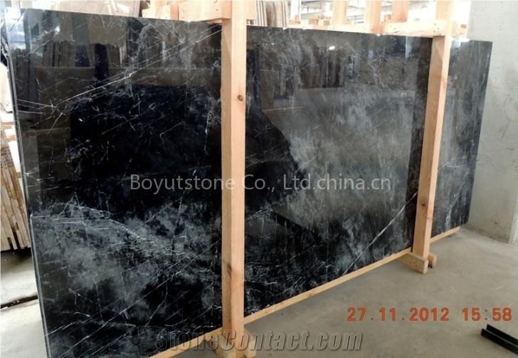 Apollion Black Marble Slabs