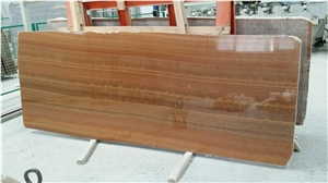 Polished Gold Wooden Marble Slab, China Yellow Marble