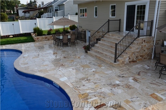 Leonardo Travertine Pool Coping From Turkey Stonecontact Com