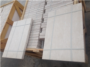 Turkish Botticino Marble Brushed&Chiseled Tile