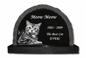 Cat Pet Ombstone, Black Granite Monument & Tombstone