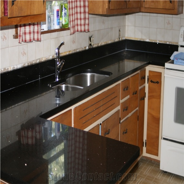 China Black Granite Kitchen Countertops