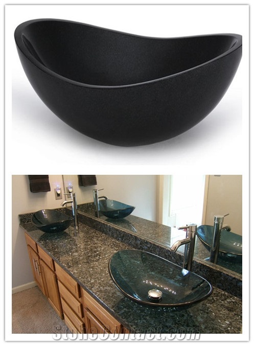 Granite-Bathroom-Sink, Black Granite Sinks