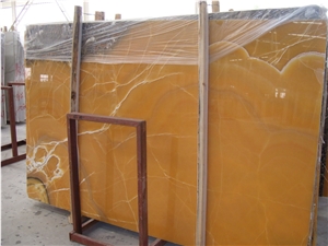 Orange Onyx Slabs & Tiles, Iran Yellow Onyx for Wall Panel