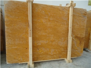 Golden Travertine Slabs & Tiles, Turkey Yellow Travertine