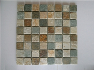 Kinds Of Mosaic Slabs & Tiles,Grey Slate Mosaic
