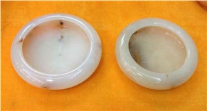 Onyx Handicrafts Ashtrays, Green Onyx Art Works