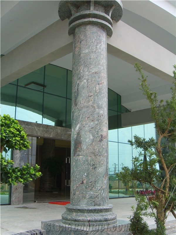 Stone Colomn and Pillar, Green Onyx Column