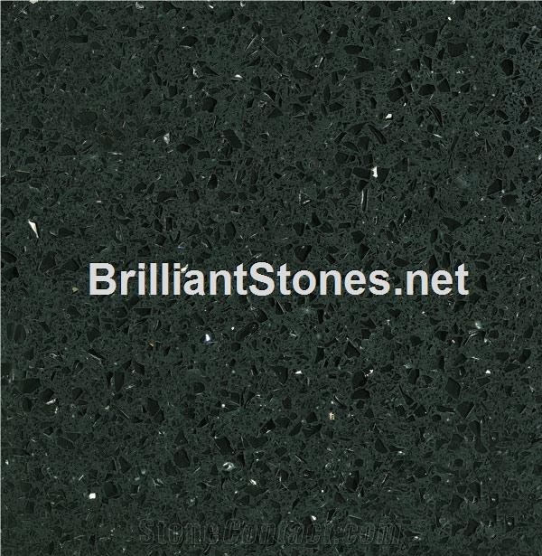 Artificial Quartz Stone Black Crystal Model 805
