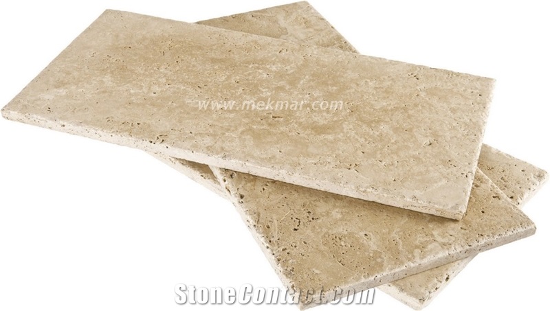 Classic Medium Unfilled Travertine Tiles from Turkey, Stocked in Usa