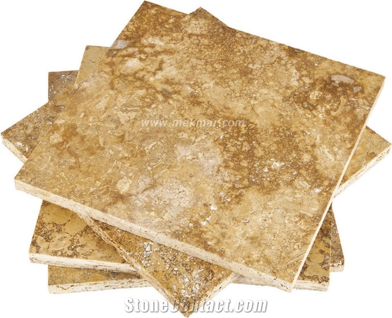 Yellow Travertine Tile From Turkey, Stocked In Usa