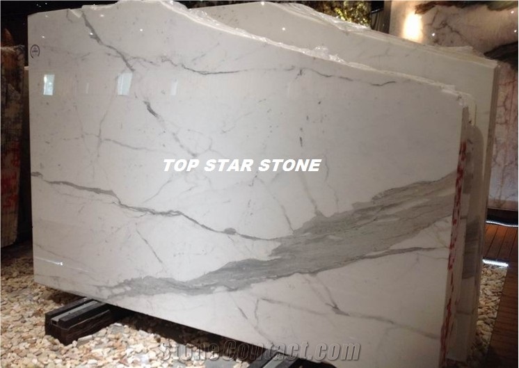 Statuario Extra Vena Fine Marble Slabs, Statuario White Marble Slabs & Tiles