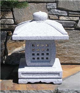 Stone Lantern, G603 White Granite Lantern