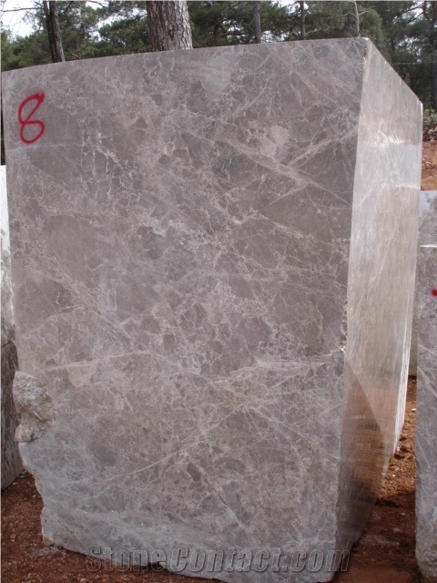 Grey Emperador Marble Blocks, Turkey Grey Marble