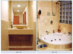 Jerusalem Gold Limestone Bath Design