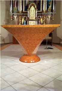 Rosso Verona Marble Church Altar
