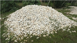Snow White Pebbles, Stone Pebbles White Sandstone