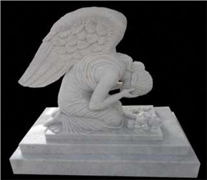 Jade Marble Angel Tombstone & Monument