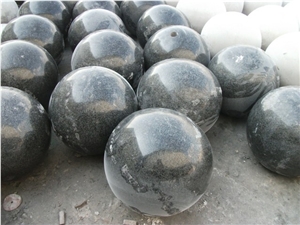 Polished Black Granite G654 Ball Sphere