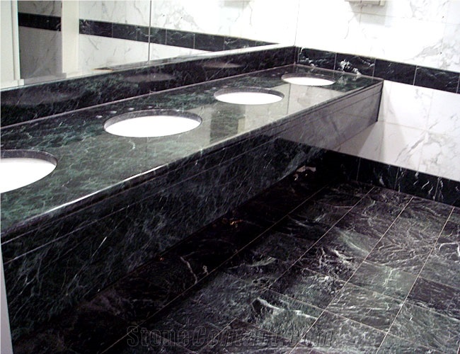 Nero Marquina Marble Bathroom Vanity Top