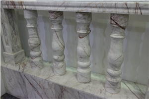 Balustrade & Railings_2, White Marble Balustrade & Railings