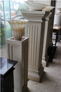Different Color Marble Pedestal Column_1