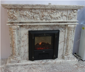 Fireplace_1, White Marble Fireplaces