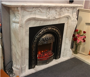Fireplace_3, White Marble Fireplaces