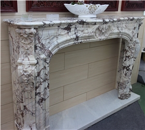 Fireplace_4, Lilac Marble Fireplaces