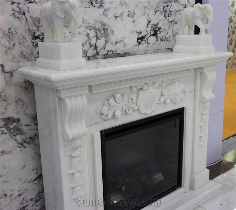 Fireplace_5, White Marble Fireplaces