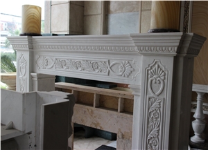 Fireplace_7, White Marble Fireplaces