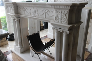 Fireplace_8, White Marble Fireplaces